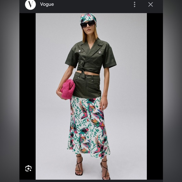 DEREK LAM 10 CROSBY Bird Print Shirtdress - Picture 7 of 9